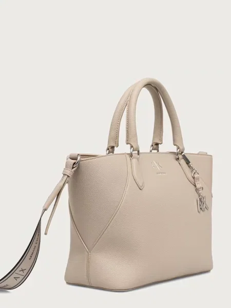 Geanta crossbody Armani Exchange din piele bej