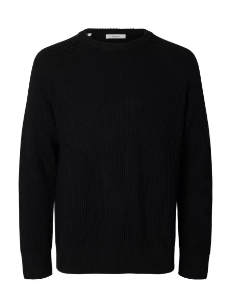 SELECTED Pulover SLMBraun' negru