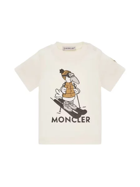 Koszulka Moncler beżowa