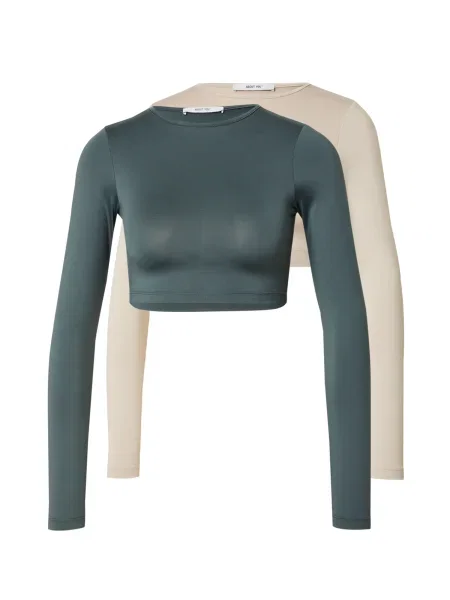 ABOUT YOU Tričko Nala krémová zelená