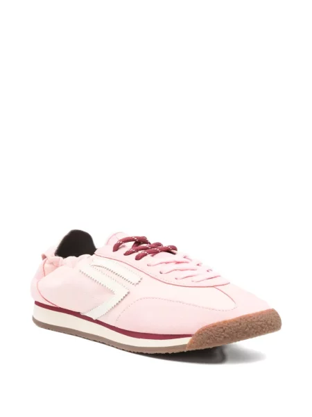 Sneakerși Puraai cu șireturi din dantelă roz