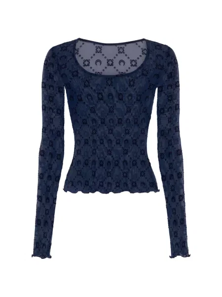 Tricou Marine Serre plasă albastru