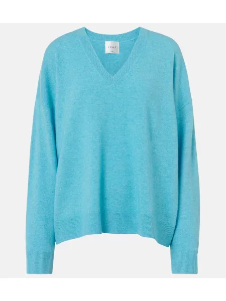 Pulover Leset de lână albastru