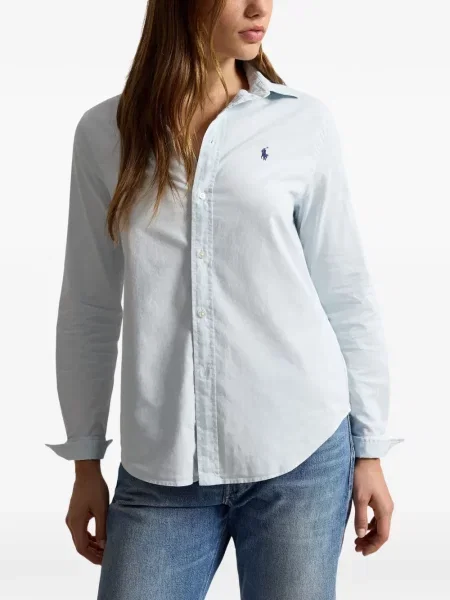 Риза Polo Ralph Lauren бродирана синьо