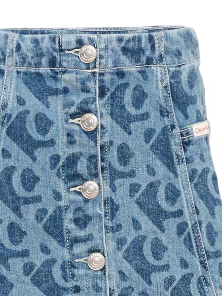 Spódnica dziecięca Calvin Klein niebieska