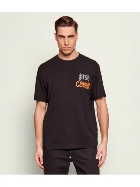 Just Cavalli tricou din negru