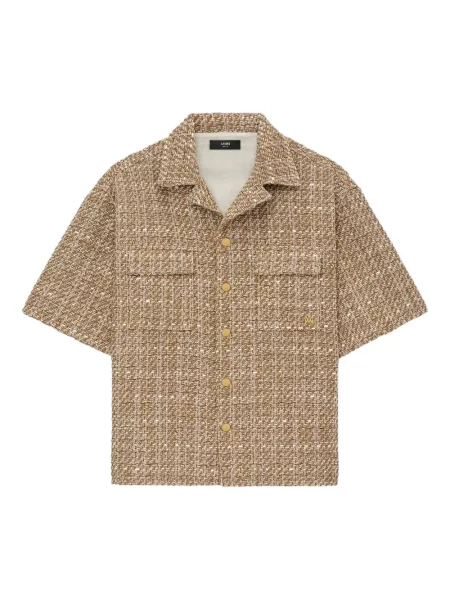 Cămașă Amiri din tweed maro