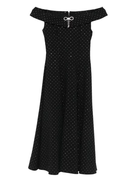 Rochie midi Nissa până la genunchi de costum negru