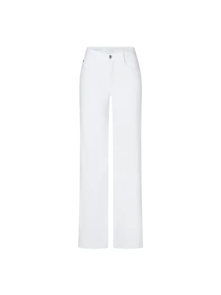 MAC Dżinsy Dream Wide Kobiety jednolity biały