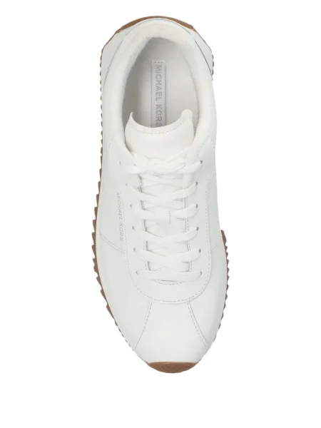 Δερμάτινα sneakers Michael Michael Kors με κορδόνια λευκό