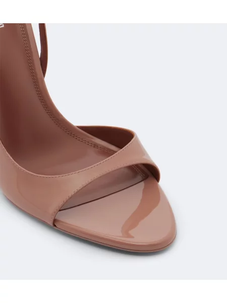 Sandale Paris Texas din piele de lac slingback roz