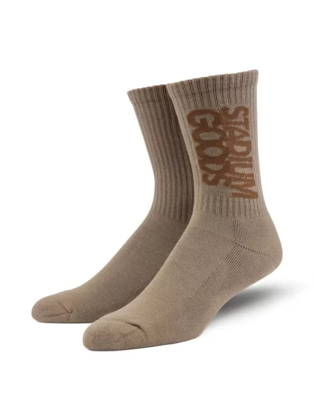 Skarpety Stadium Goods z logo brązowe