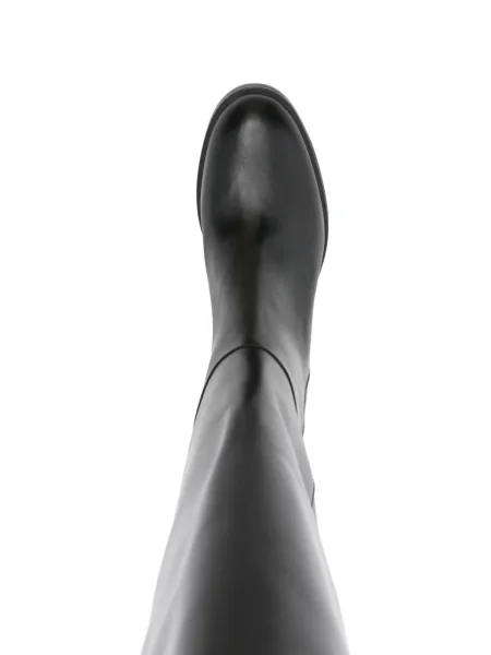 Botine L Arianna din piele negru