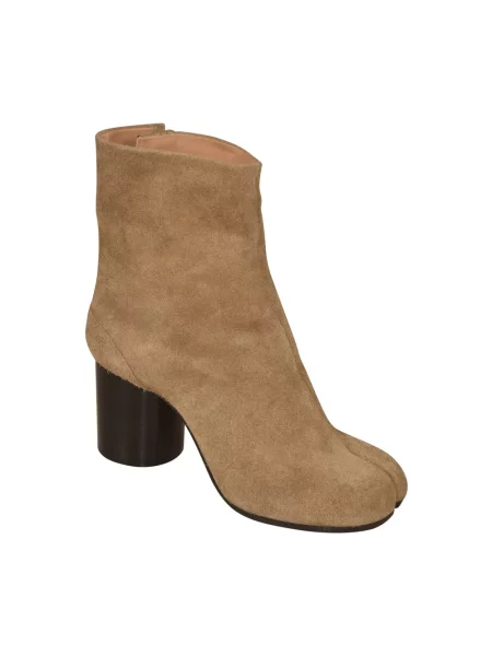 Buty do kostki Maison Margiela skórzane beżowe