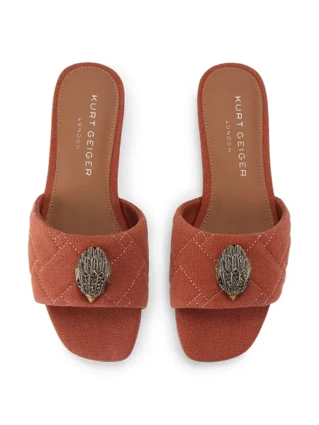 Papuci Kurt Geiger London fără toc maro