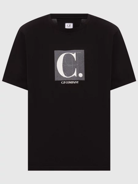 Футболка C.p. Company с принтом черная