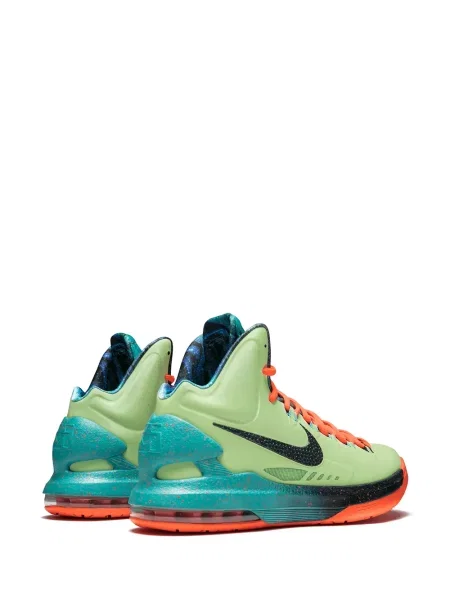 Sneakerși Nike Air Force cu model floral verde