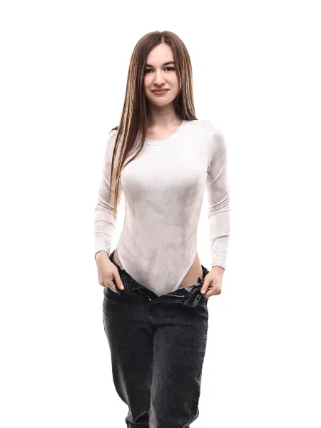 Боді LUMO віскоза/поліестер білий