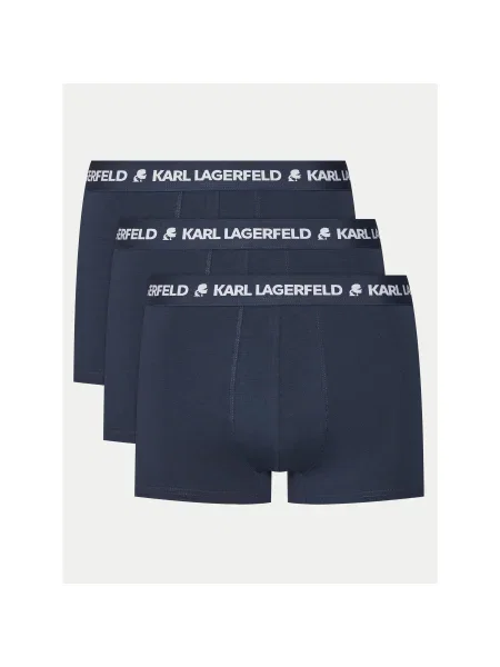 Férfi boxeralsó KARL LAGERFELD Logo Trunk 3 pár navy. Méret: L kék