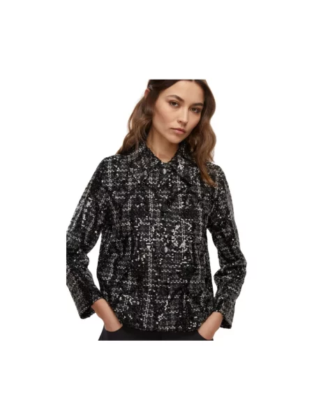 Koszula Marella z cekinami czarna