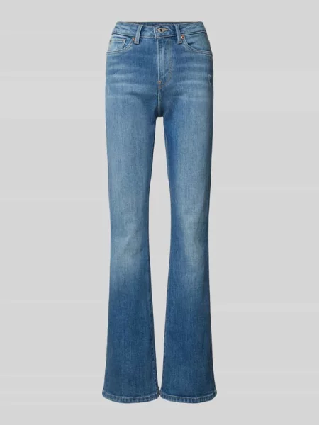 Jeansy o rozkloszowanym kroju z 5 Pepe Jeans niebieskie