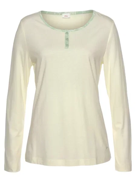 S.Oliver Tricou ecru / amestecat verde