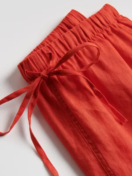 Reserved Лляні шорти мандариновий 