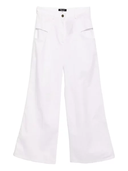 Pantaloni Blaklace alb
