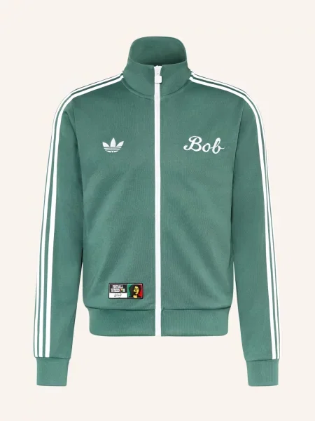 Adidas Tréninková Bunda Bob Marley Originals zelená bílá