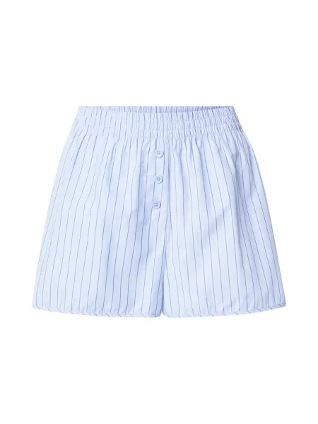 TOPSHOP Pantaloni albastru / albastru deschis alb