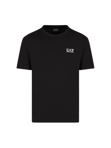 T-shirt z nadrukiem z logo Emporio Armani czarna