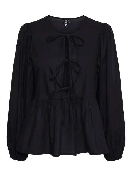 PIECES Bluză negru