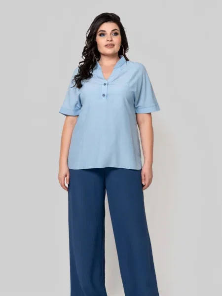 Блуза All Posa блакитний