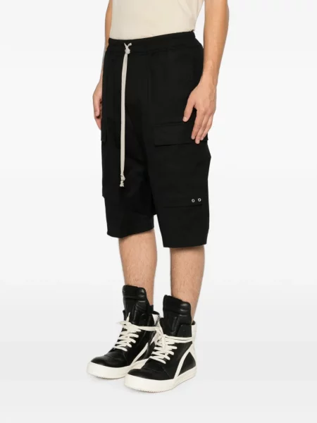 Pantaloni scurți cargo Rick Owens negru