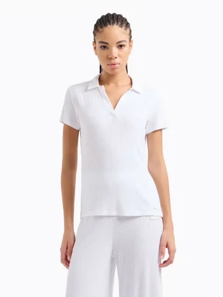 Поло Ea7 белое