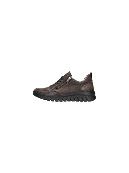 Sneakersy Waldläufer sznurowane brązowe