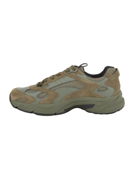 Sneakersy Hugo Boss skórzane zielone