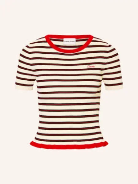 Claudie Pierlot Sweter Z Dzianiny Monicool beige czarny