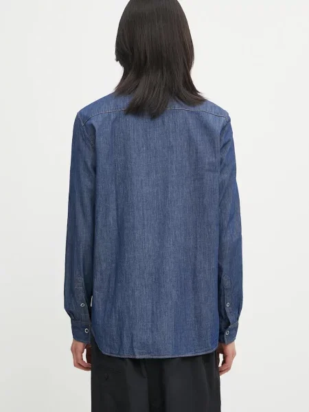 Lacoste camasa din denim albastru