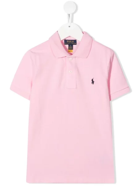 Koszulka polo dziecięca Polo Ralph Lauren różowa