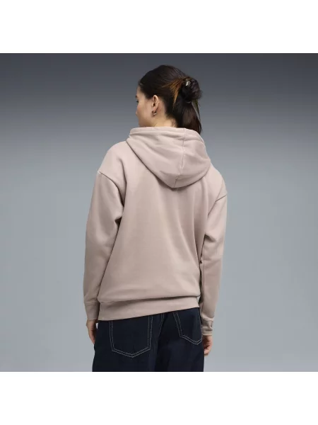 PUMA dzianinowa bluza z kapturem Essentials o luźnym kroju Odzież S beżowy