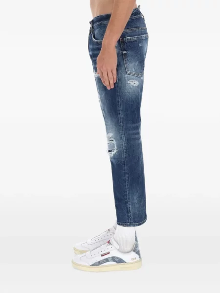 Blugi Dsquared2 zdrențuiți albastru