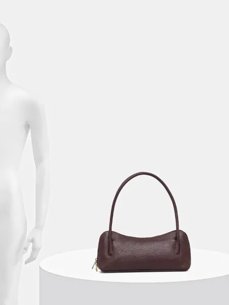 Кожаная сумка Answear.lab бордовая