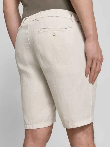 Szorty bermudy o kroju regular fit z czystego lnu Brax