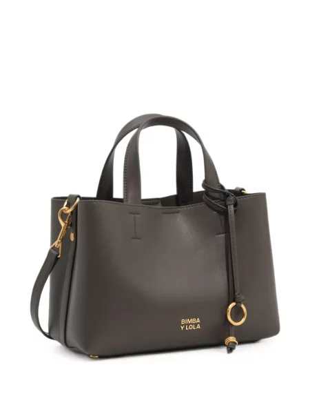 Geantă shopper Bimba Y Lola din piele gri
