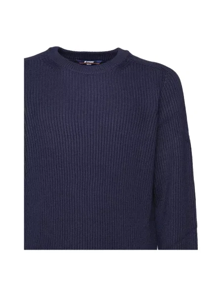 Sweter K-way wełniany niebieski