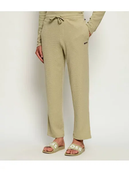 BOSS BLACK Pantaloni de pijama Waffle verde