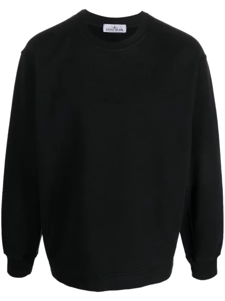 Hanorac Stone Island cu broderie negru