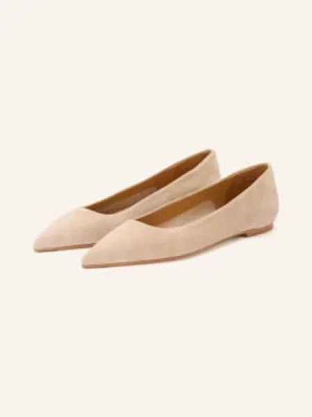 Aeyde Baleriny Cassie beige beżowe