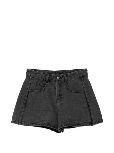 Pantaloni scurți din denim Jnby cu talie înaltă gri